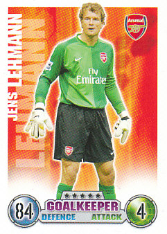 Jens Lehmann Arsenal 2007/08 Topps Match Attax #1
